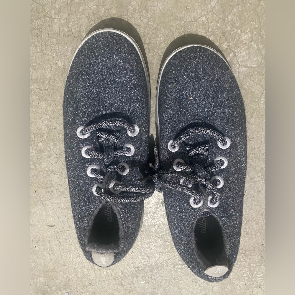 Allbirds Wool Runners WR Womens W5 Gray Athletic Running Shoes Sneakers